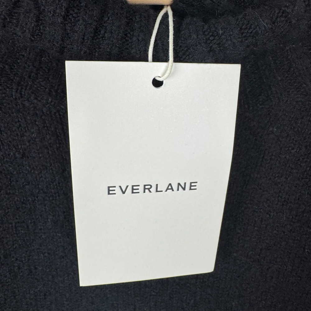 Everlane Black Knit Sweater Dress Long Sleeve Turtleneck Casual Womens Size M - Picture 7 of 13